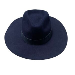 NWT‎ Anthropologie Gemma Felted Rancher Hat Navy